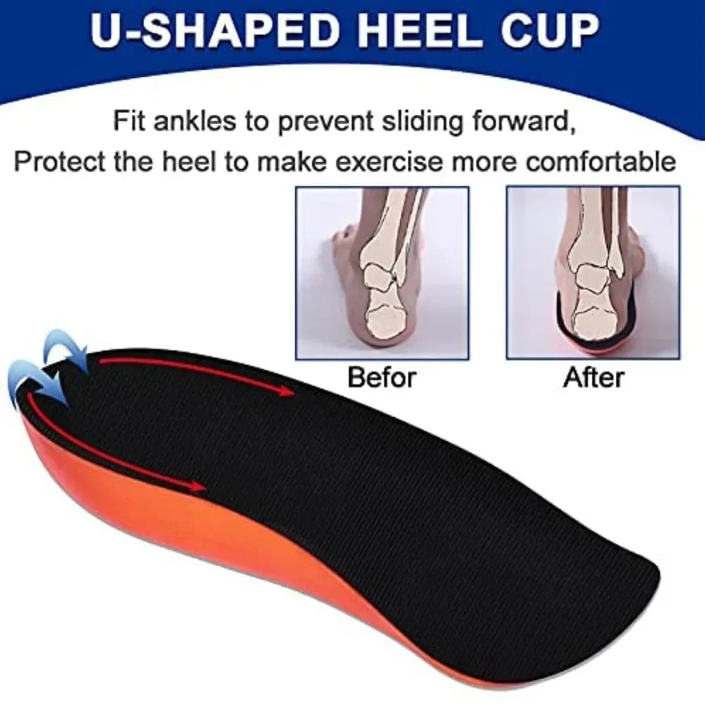 3/4 Orthotic Insoles for Plantar Fasciitis Arch Support Flat Foot Orthopedic insoles for Shoes Man Woman Heel Spur Pain Relief